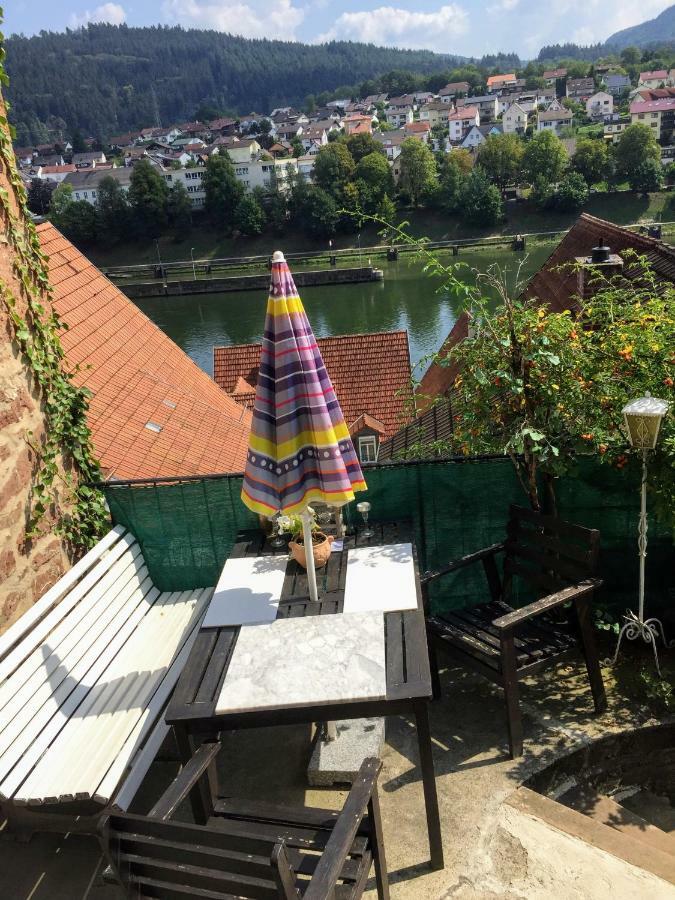 Neckarblick,Natur, Altstadt ヒルシュホルン エクステリア 写真